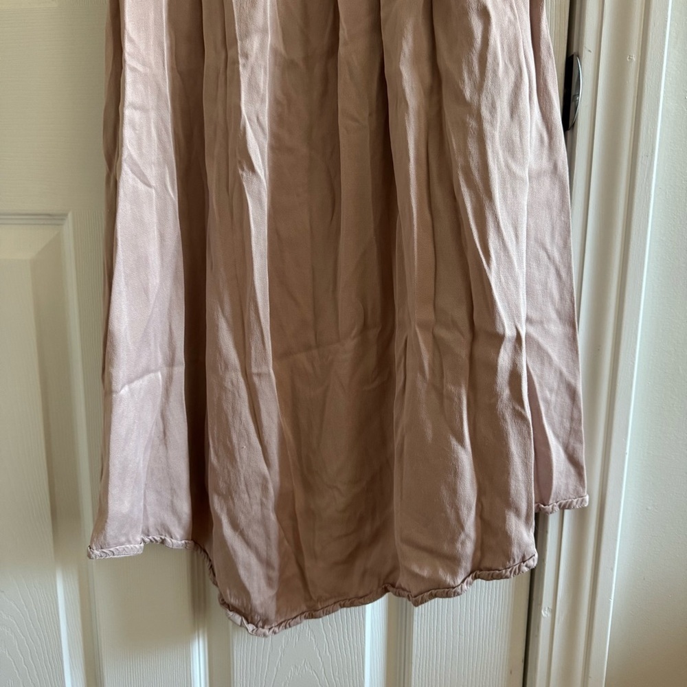 ANTHROPOLOGIE Gemini Twofer Satin Maxi Dress XS - Picture 5 of 11